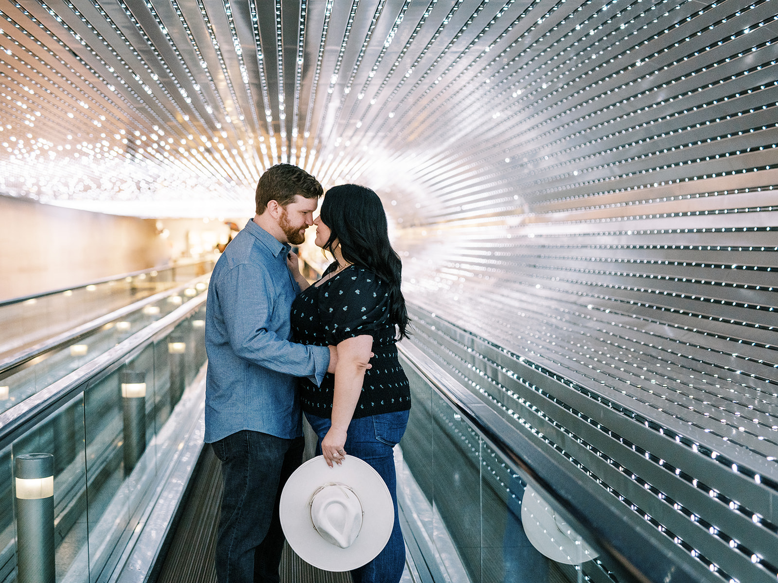 national gallery of art DC tunnel engagement session